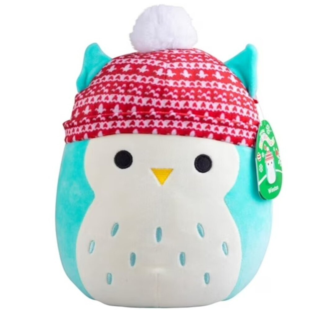Squishmallows Original - Winter Hat Winston the Owl - 8 Inch Plush Stuffie